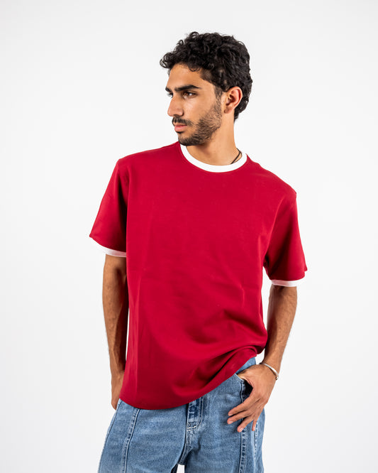 Ringer Red  T-shirt
